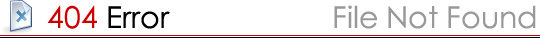 404 Error  File Not Found